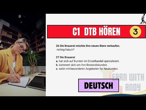 TELC C1 | Hören Teil 3