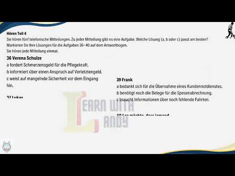 TELC C1 | Hören Teil 2